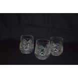 A Very Good Set of Six Crystal Tumblers