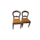 A Very Good Set of Four Mahogany Framed Bar Back Dining Room Chairs