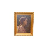 A Nice Gilt Framed Potrait of a Young Lady