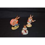 A Lot of Three Bunnykins Figurines