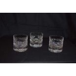 A Good Set of Eight Crystal Tumblers