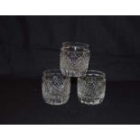 A Very Good Set of Five Crytal Tumblers