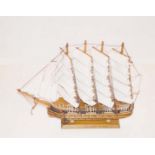 A Scaled Model of a Sailing Ship