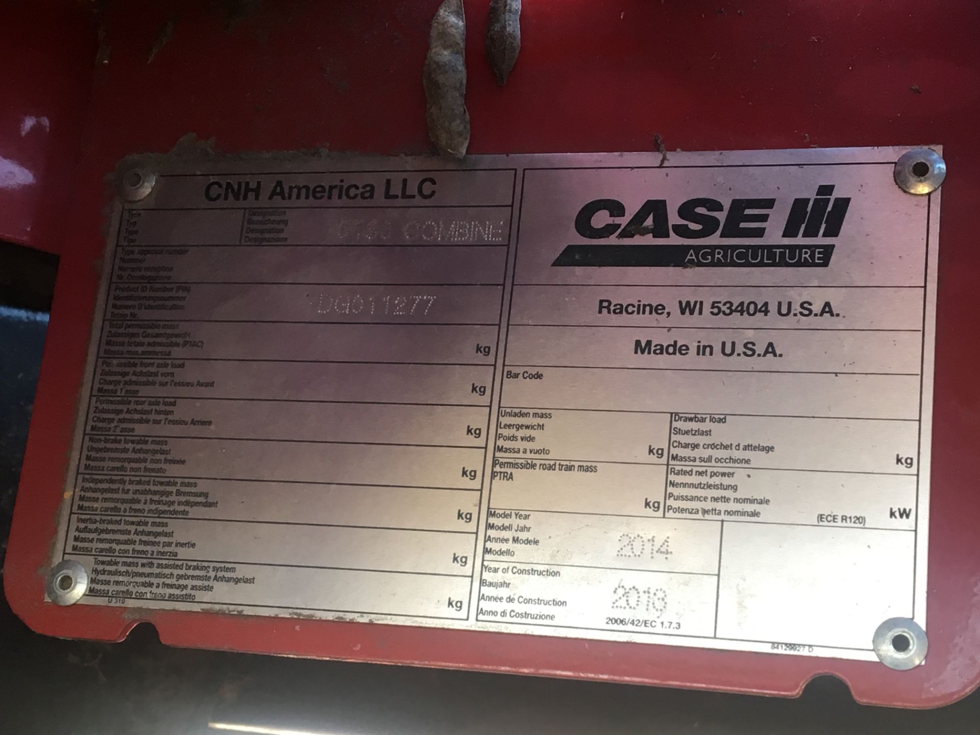 2014 Case IH 5130 AFS, PRWD, Axial Flow Combine - Image 9 of 15