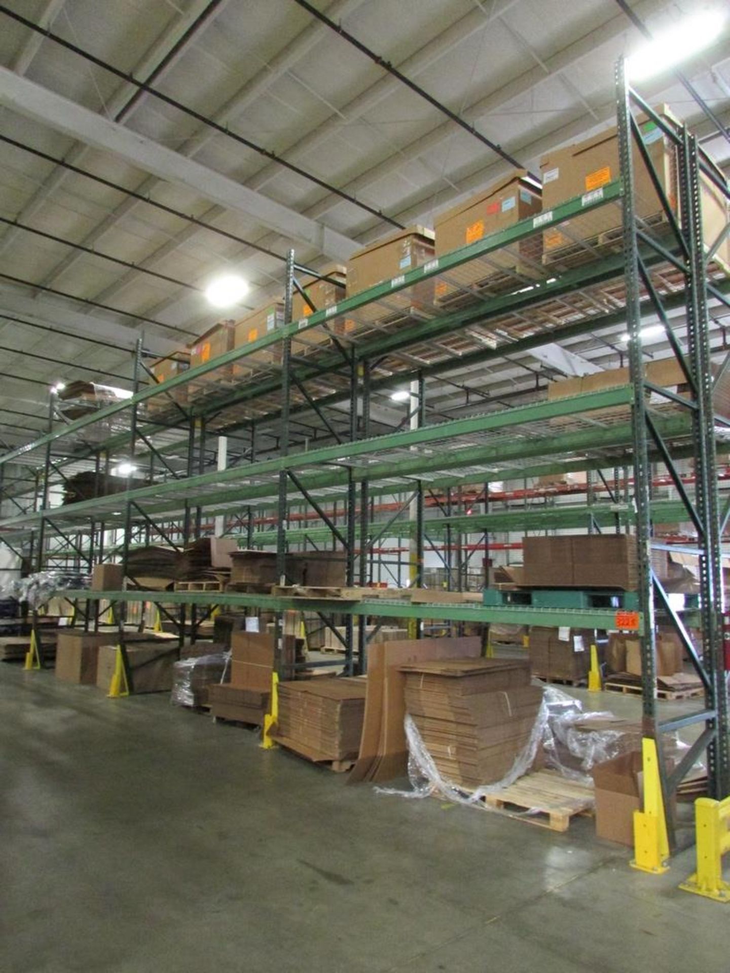 (4) Sections of Adjustable Pallet Racking