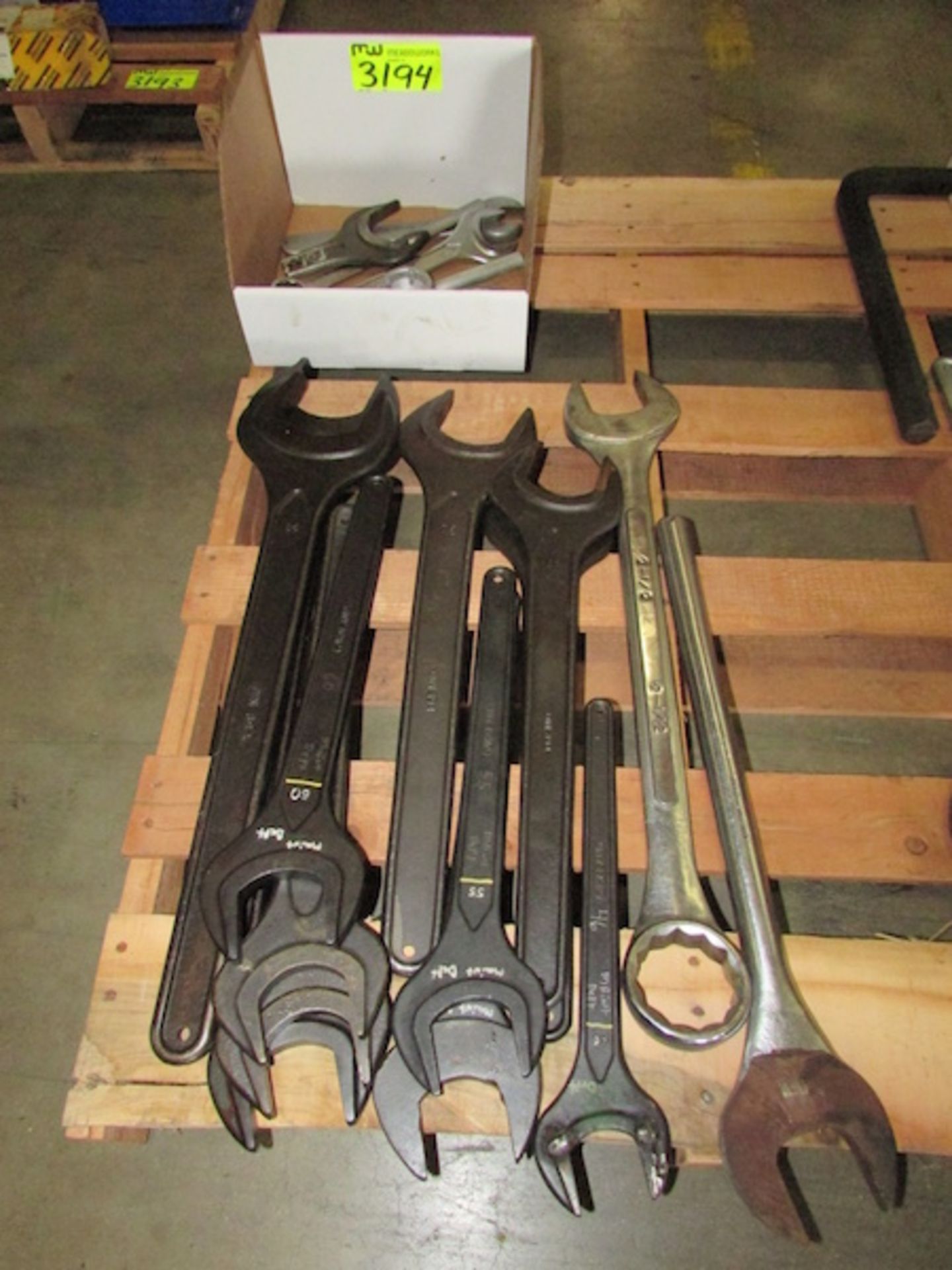 Assorted Large Inch and Metric Open End Wrenches