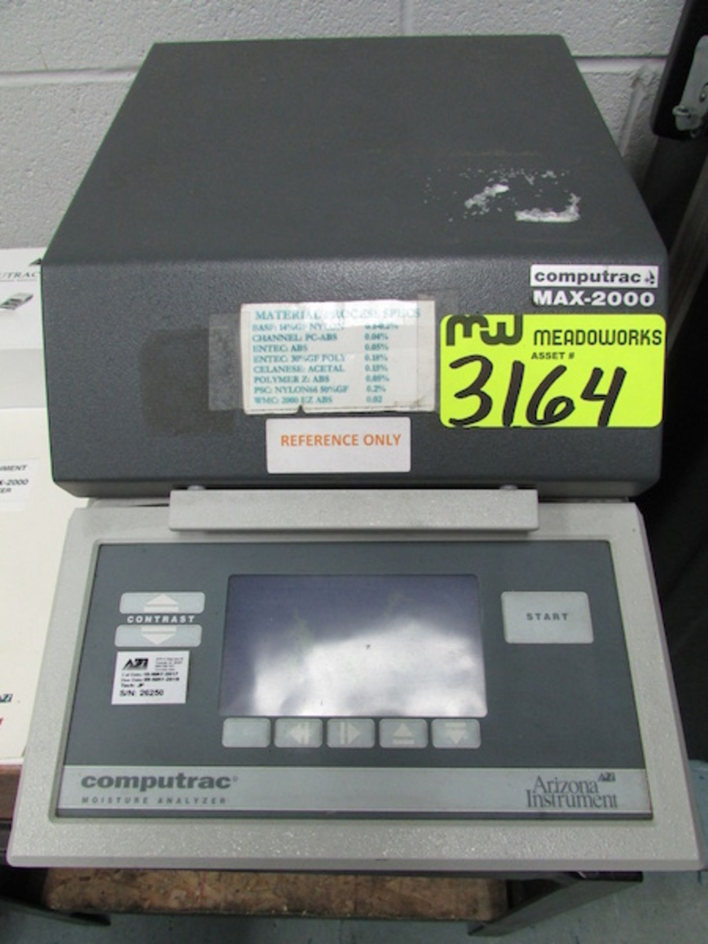 Arizona Instruments Computrac Max-2000 Moisture Analyzer - Image 2 of 5