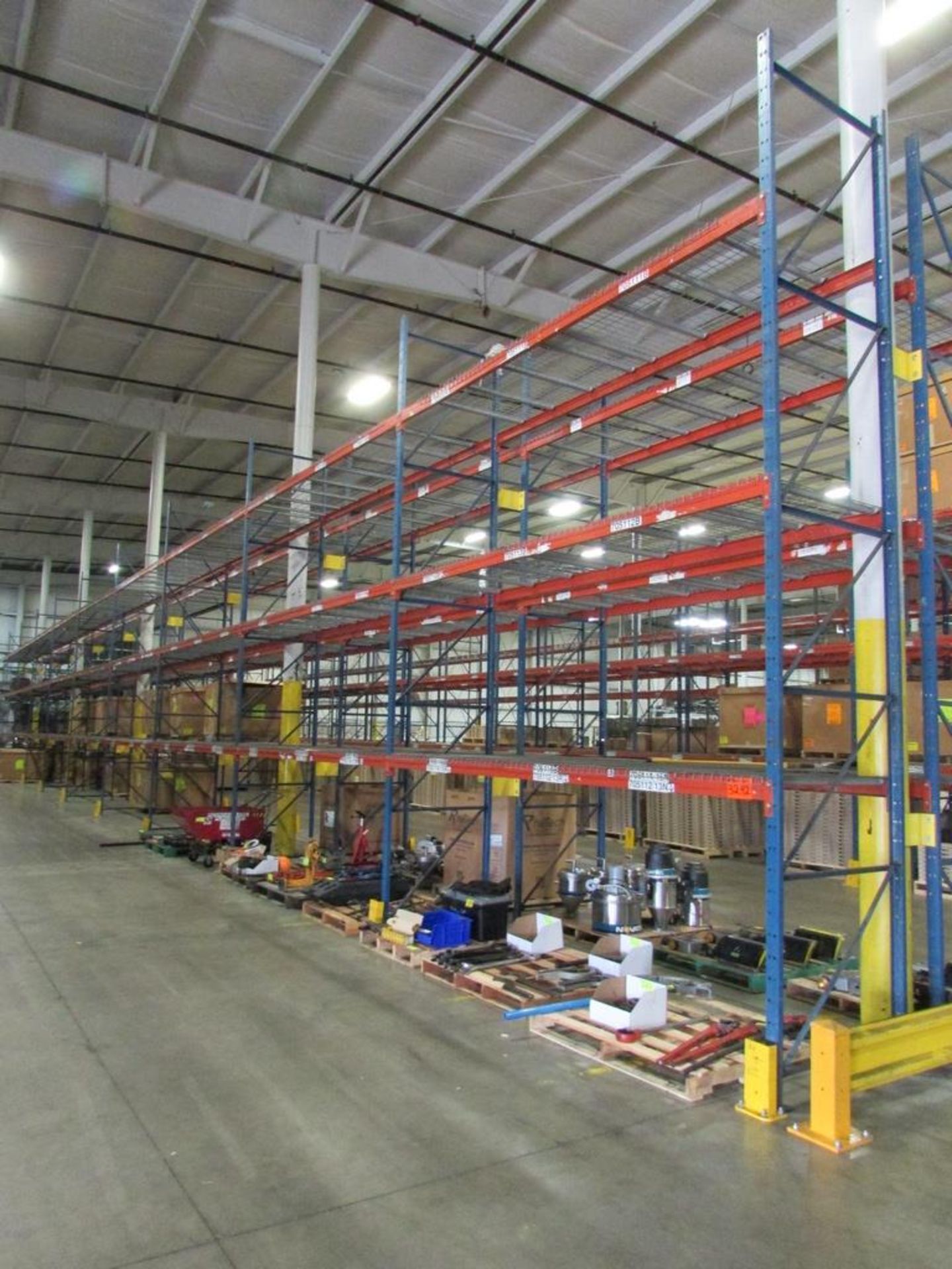 (10) Sections of Adjustable Pallet Racking