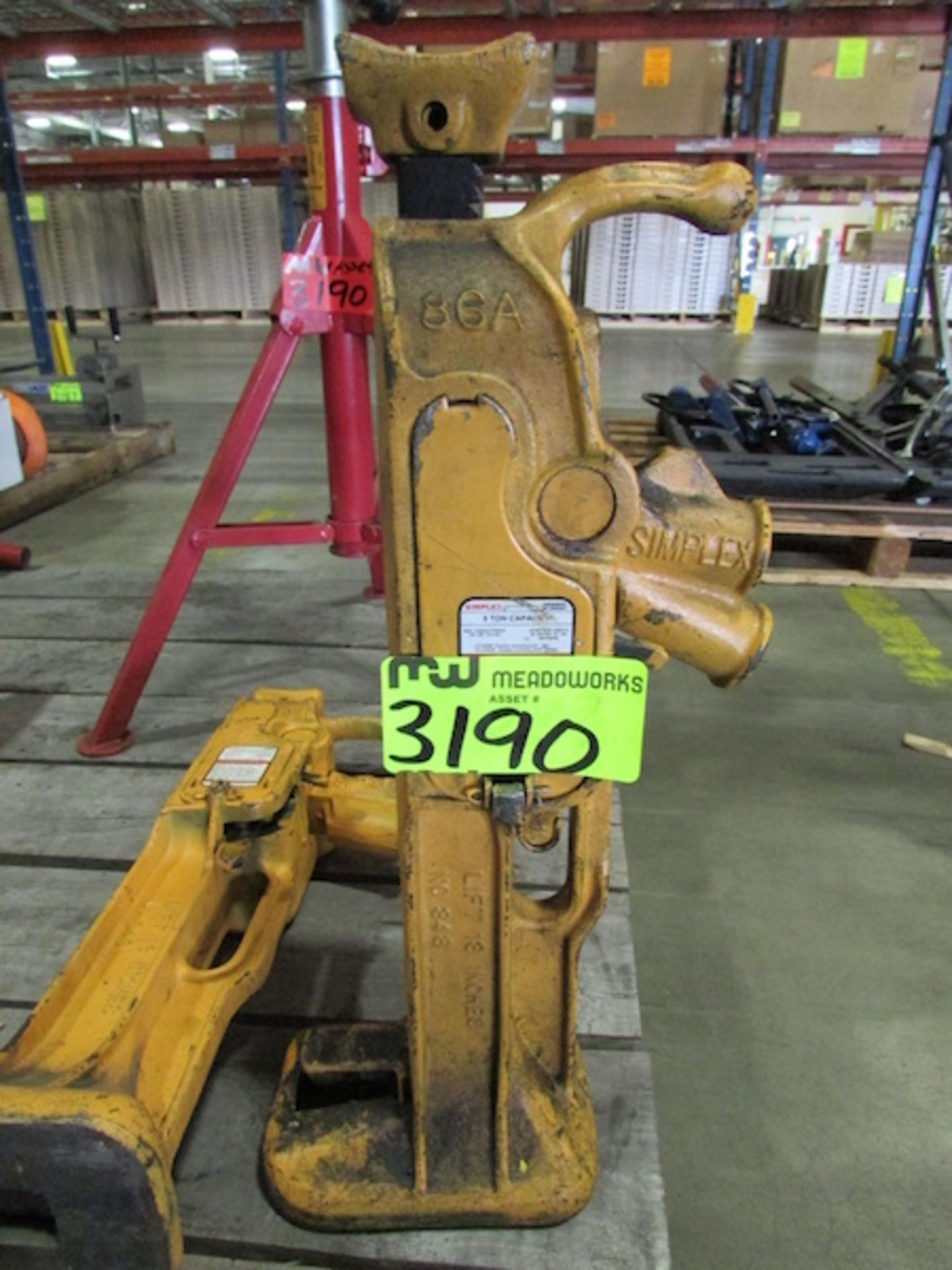 (2) Simplex No. 343/86A 5-Ton Jack - Image 2 of 4