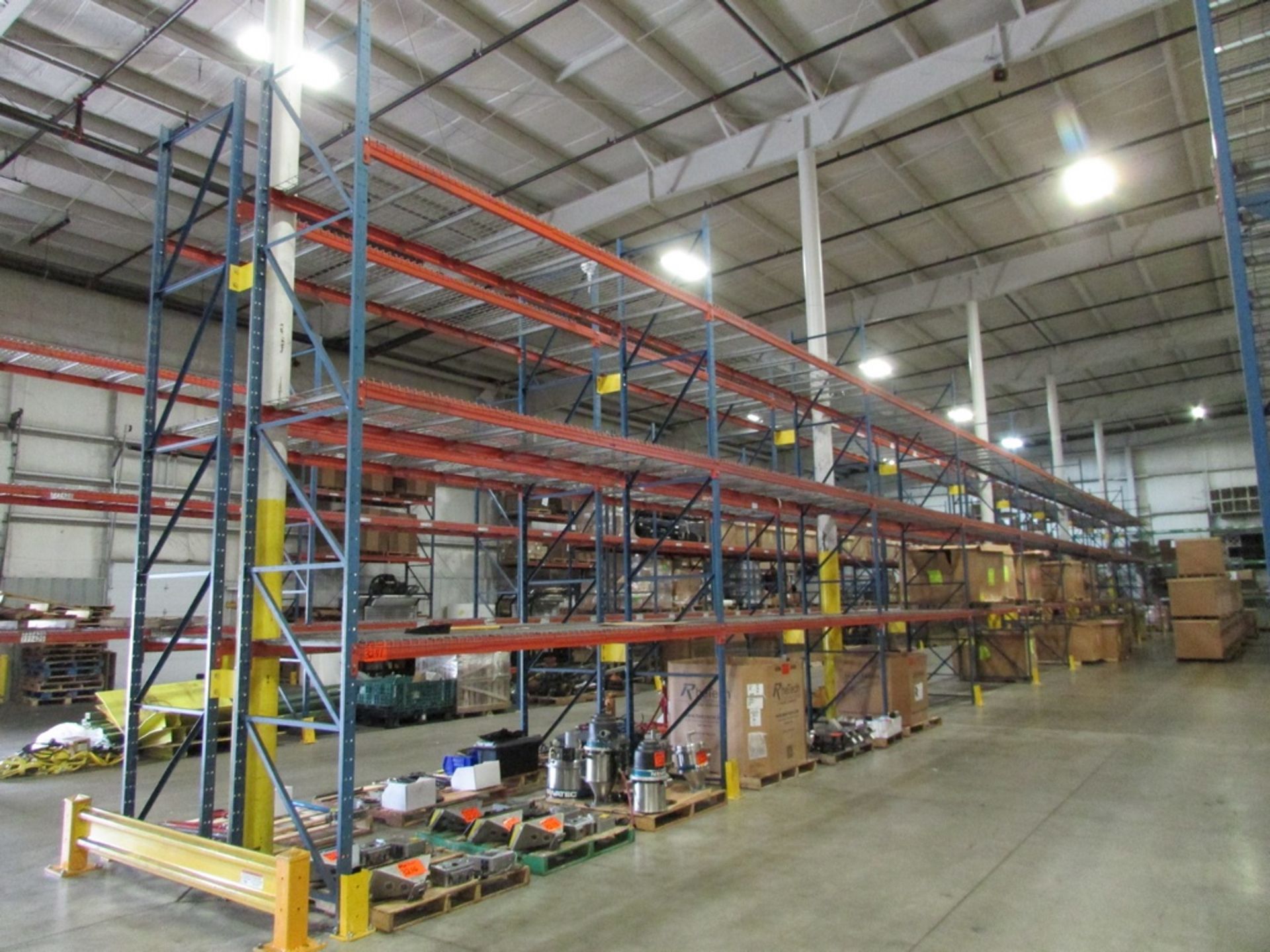 (10) Sections of Adjustable Pallet Racking