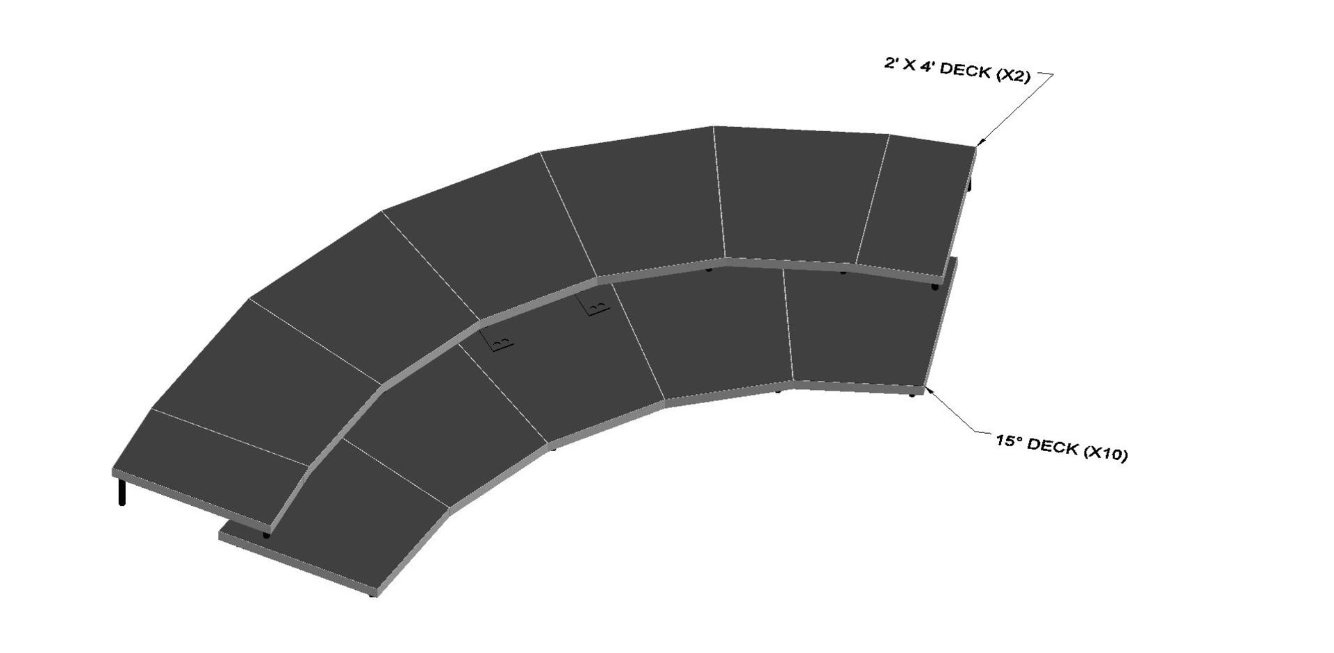 4'X4' Aluminium stage deck ( NEW) - Image 3 of 6