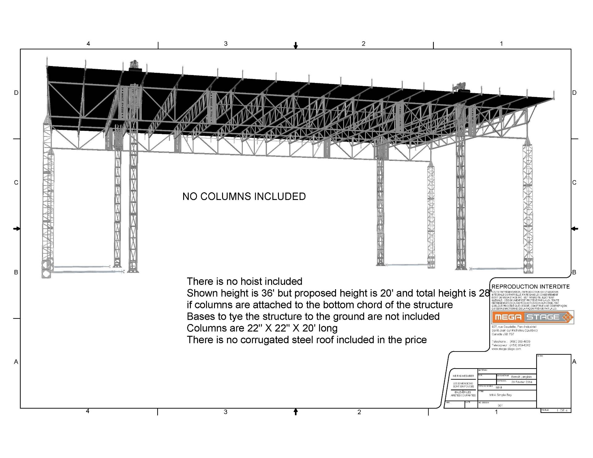 109'X53' Roof structure (no tarp) - Image 7 of 10