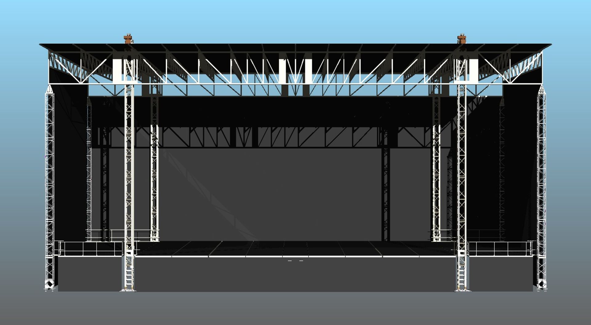 109'X53' Roof structure (no tarp)