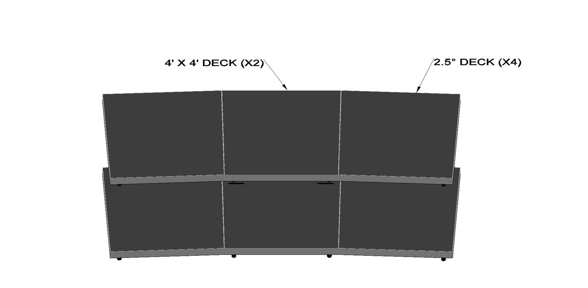 4'X4' Aluminium stage deck ( NEW) - Image 3 of 6