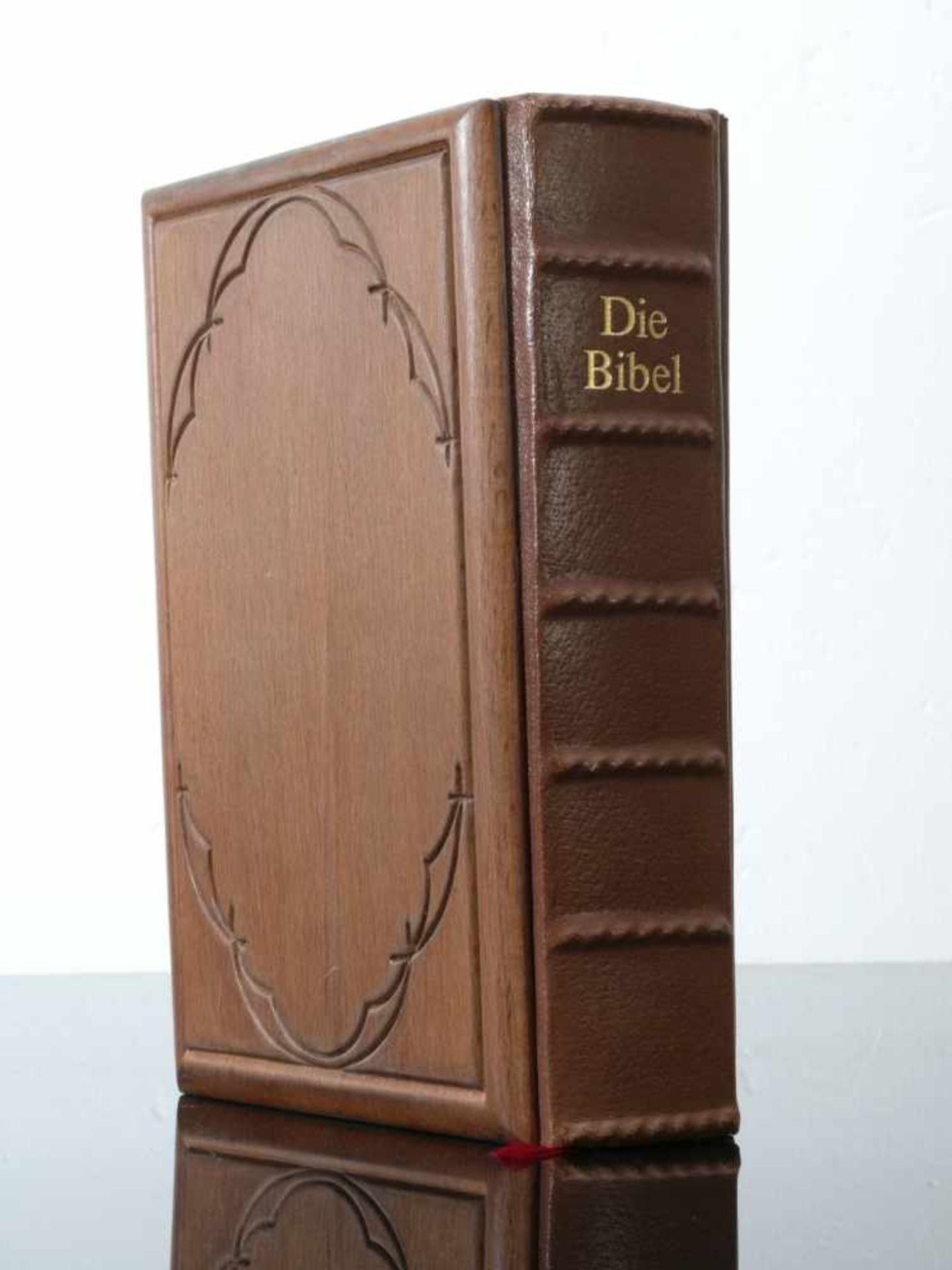 Bibel Pattloch Verlag o.J. Holz und LedereinbandSogenannte "Riemenschneider-Bibel" (mit - Bild 2 aus 3