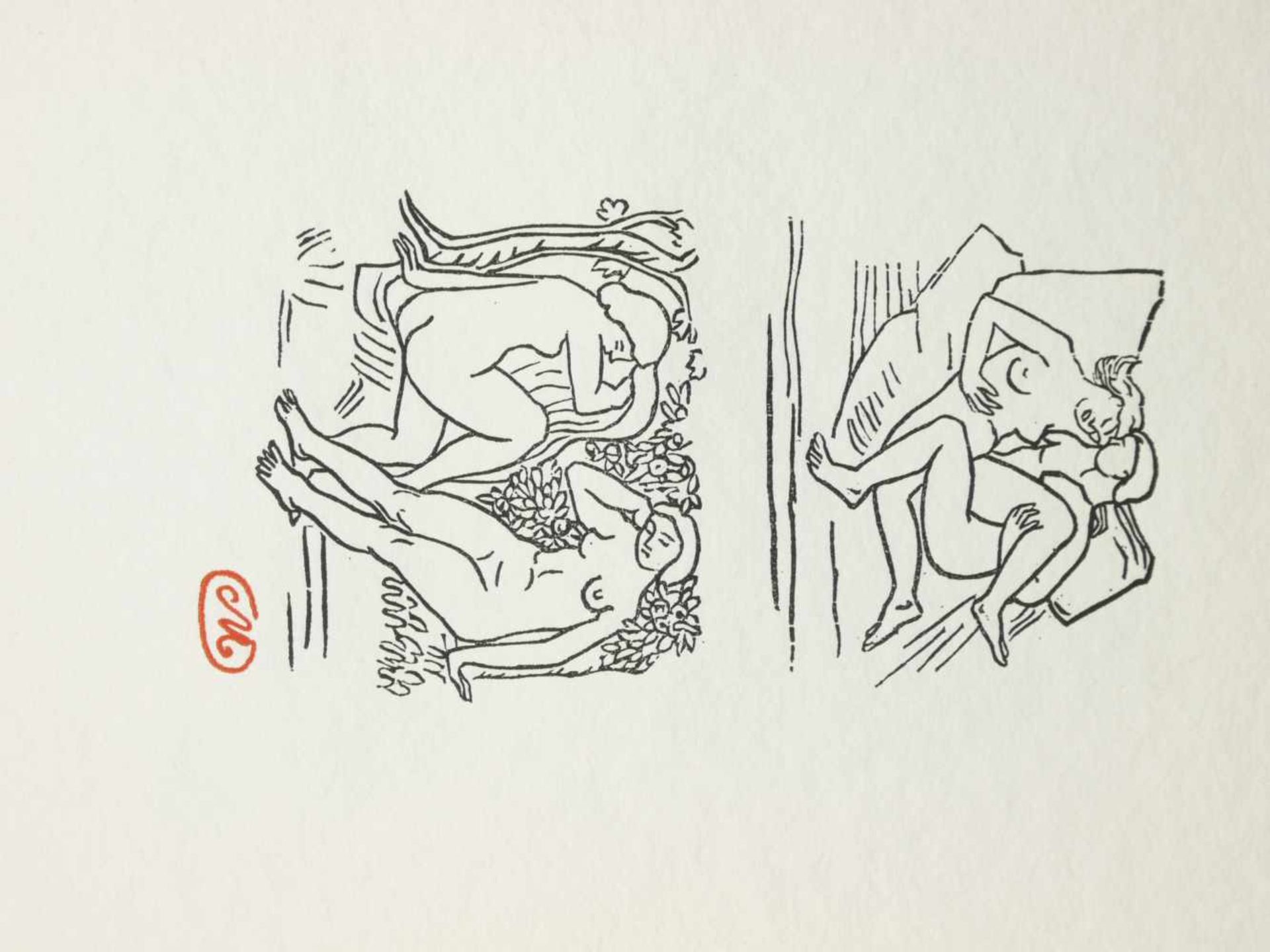 Maillol, Aristide (1861-1944) - Jungfrauen 1976 Euroart 127/2000Zwölf Original-holzschnitte zu - Image 11 of 12