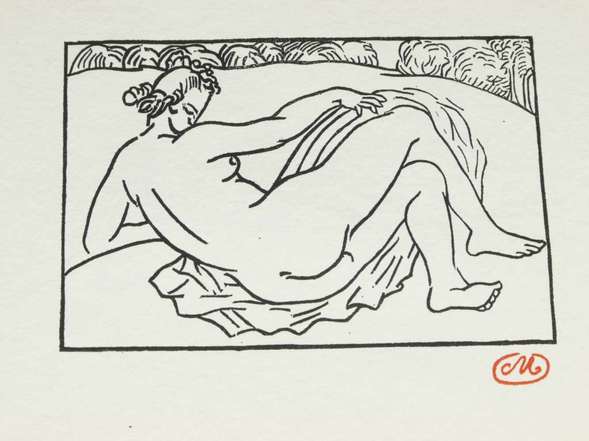 Maillol, Aristide (1861-1944) - Jungfrauen 1976 Euroart 127/2000Zwölf Original-holzschnitte zu - Image 4 of 12