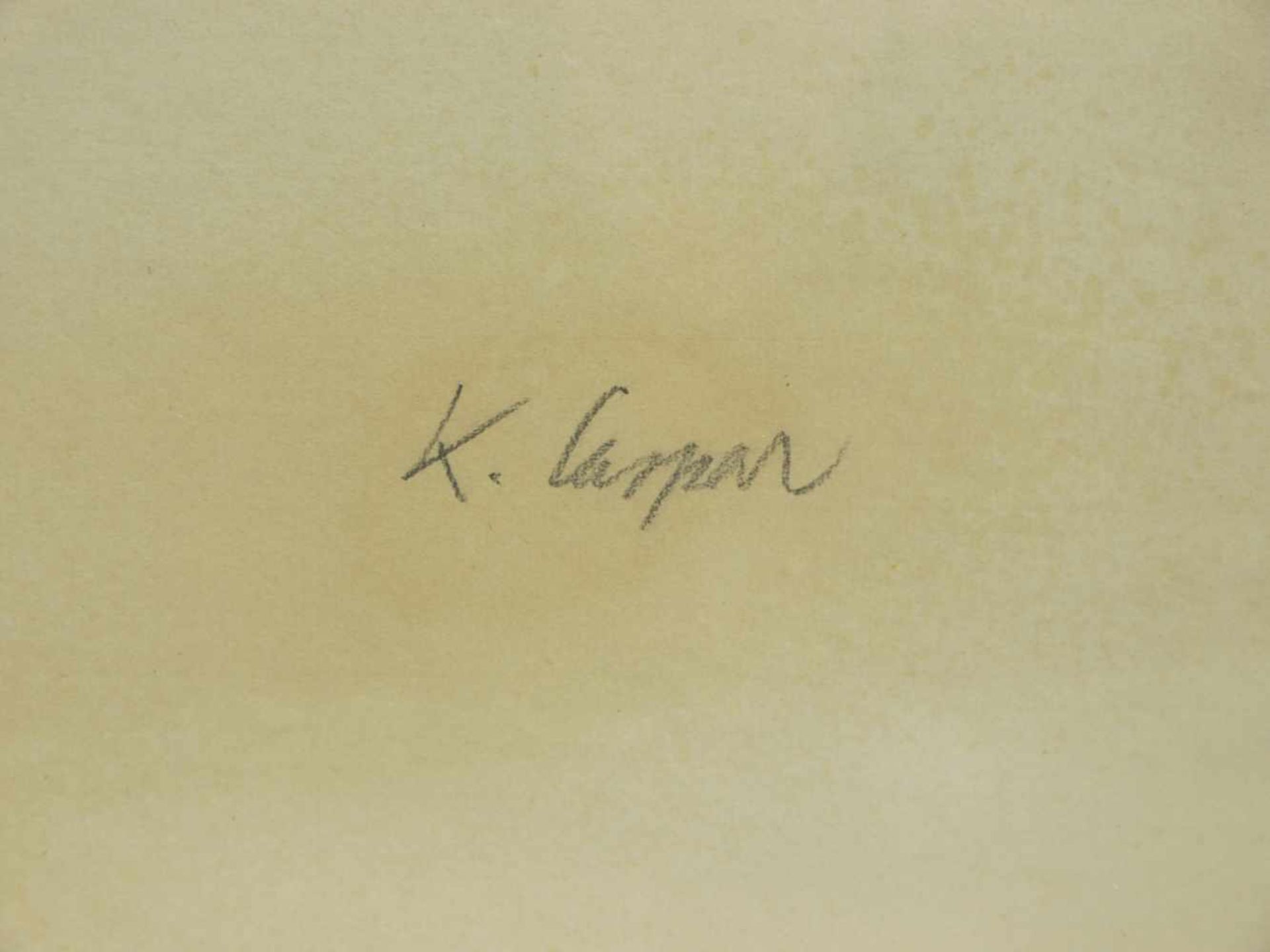 Caspar, Karl (1879-1956) - Portrait Zeichnung des Künstlers Arthur Rappl (1904-1968) 1929Im - Bild 4 aus 5