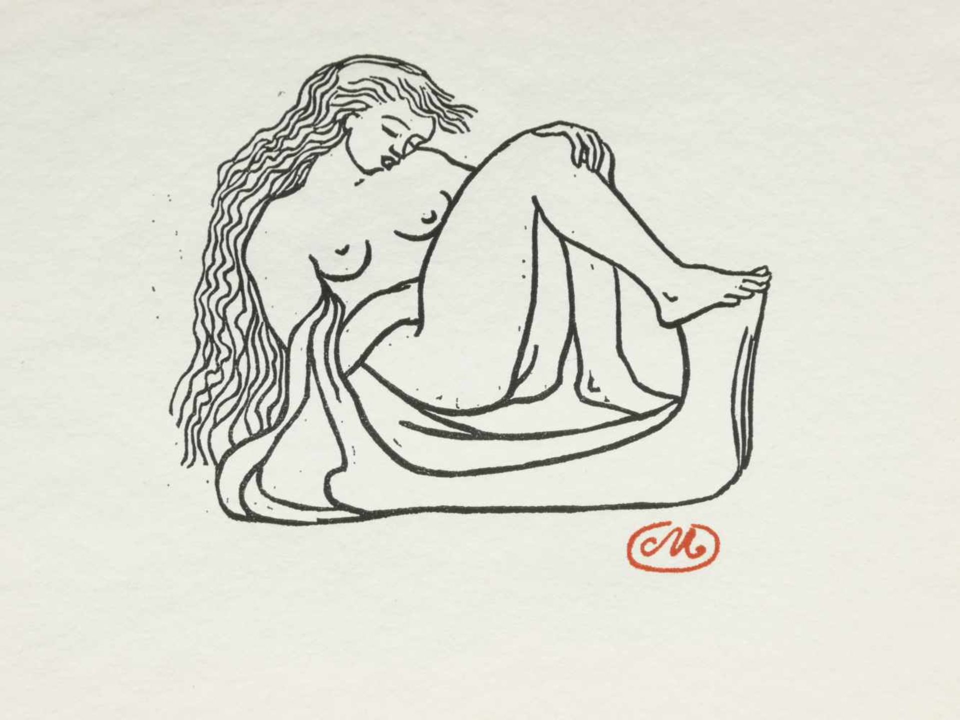 Maillol, Aristide (1861-1944) - Jungfrauen 1976 Euroart 119/2000Zwölf Original-holzschnitte zu - Image 9 of 12