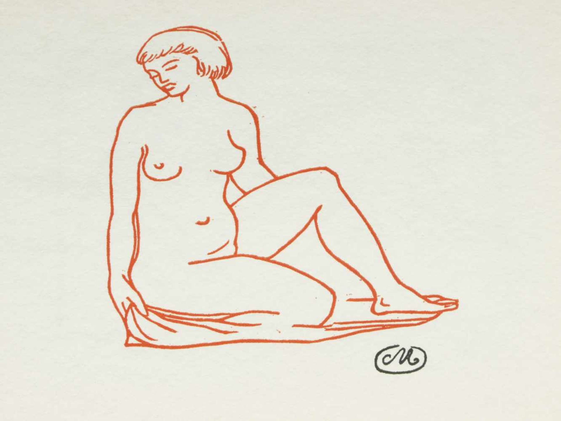 Maillol, Aristide (1861-1944) - Jungfrauen 1976 Euroart 127/2000Zwölf Original-holzschnitte zu - Bild 3 aus 12