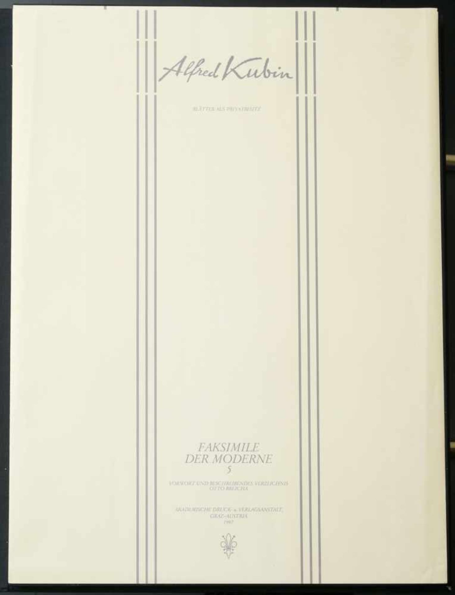 Kubin, Alfred (1877-1959) - Faksimile der Moderne Originalformat 120/1000 1987 GrazVerlag durch - Bild 2 aus 7