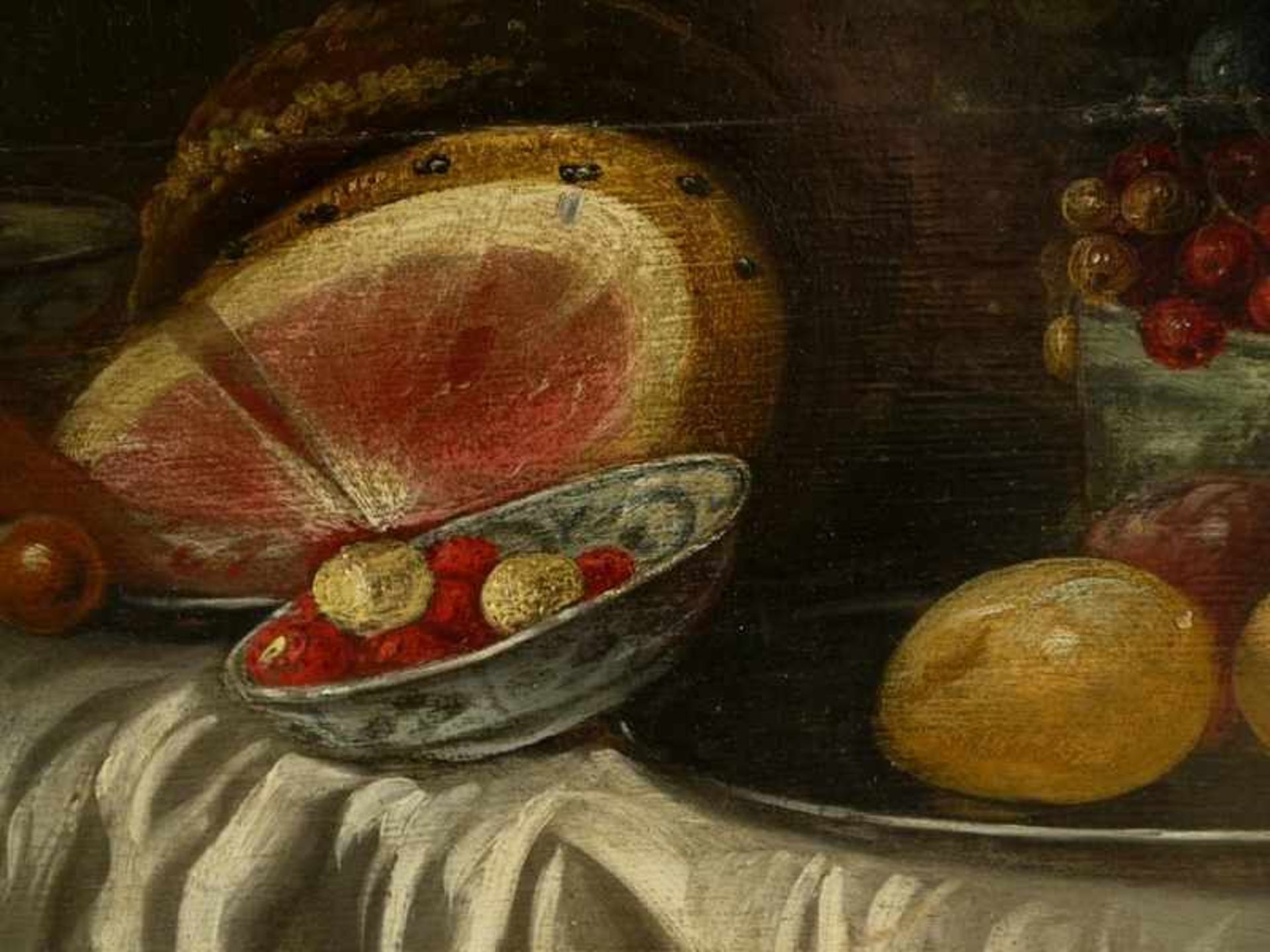 Coosemans, Alexander (1627-1689) - Stillleben mit Wein und ZitrusfrüchtenDargestellt ist ein - Bild 8 aus 11