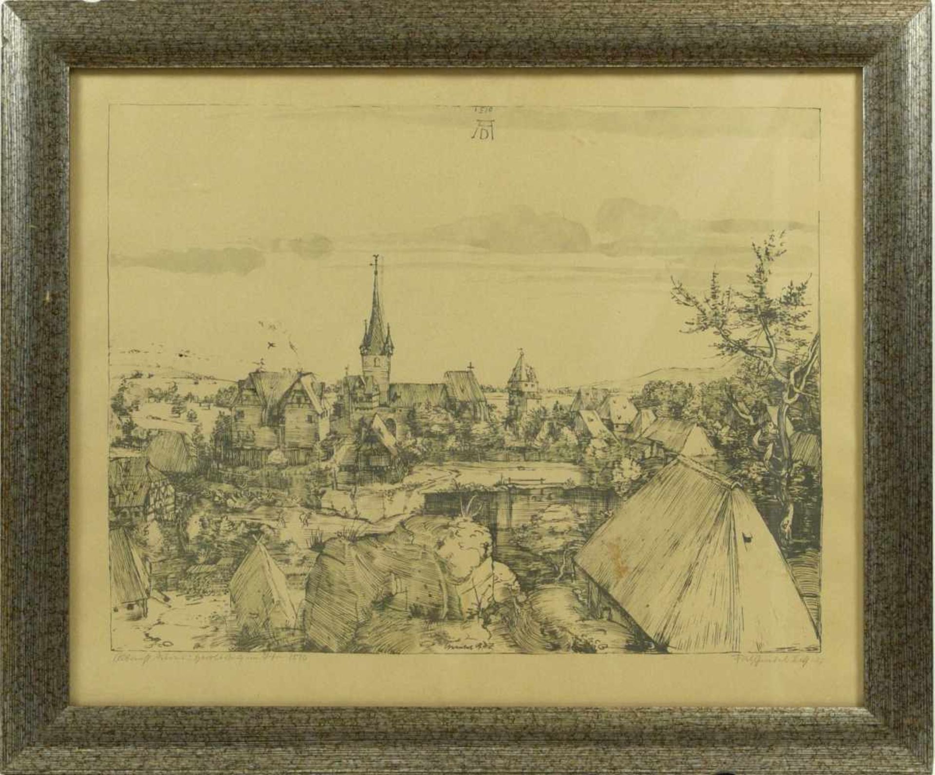 Griebel, Fritz (1899-1976) - nach Albrecht Dürer: Heroldsberg im Jahre 1510 Radierung 1937Blick