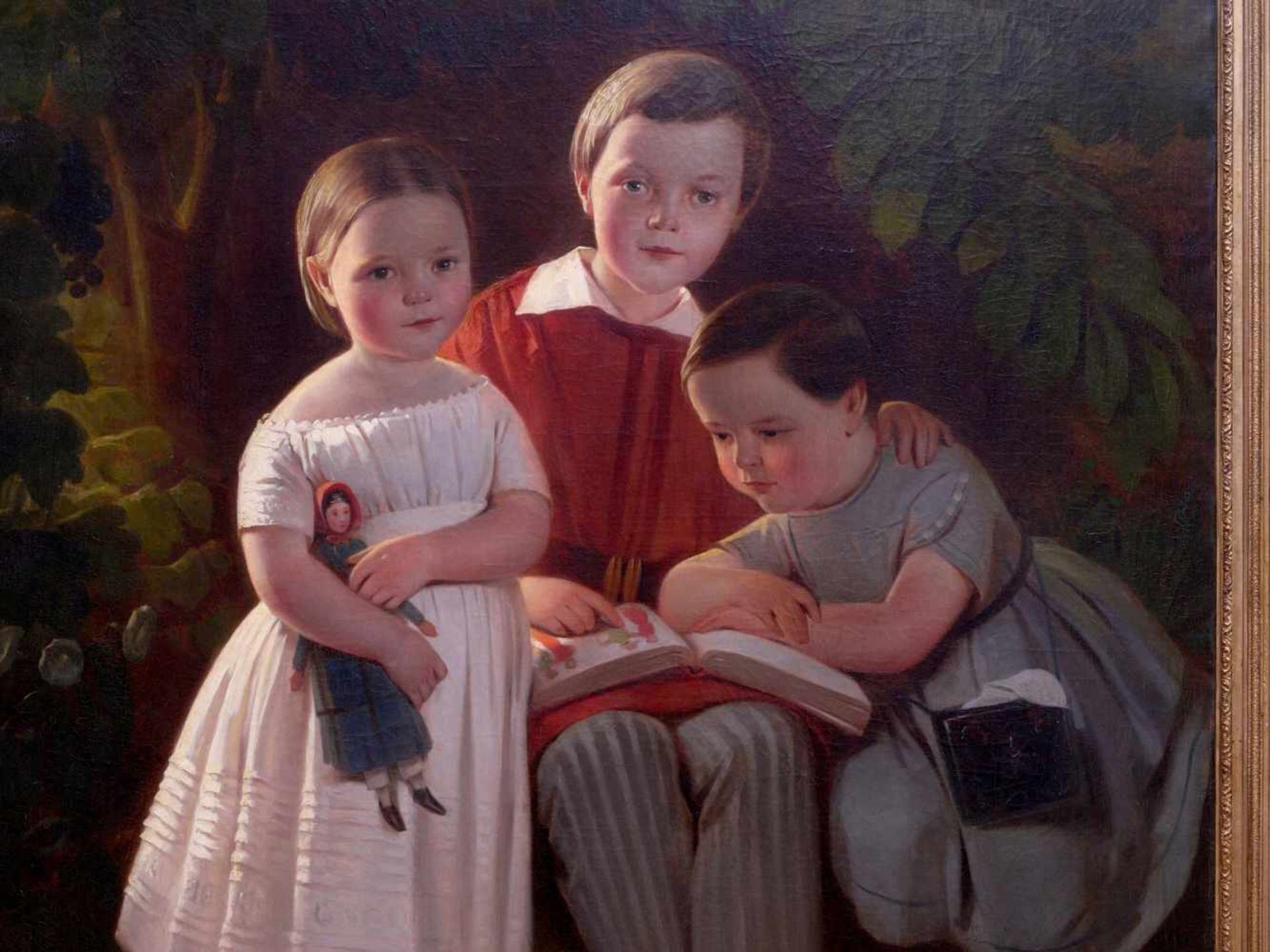 Karl Theodor von Piloty (1826-1886) - Portrait Familie Knauth in Leipzig 1849Großformatiges Portrait - Bild 3 aus 5