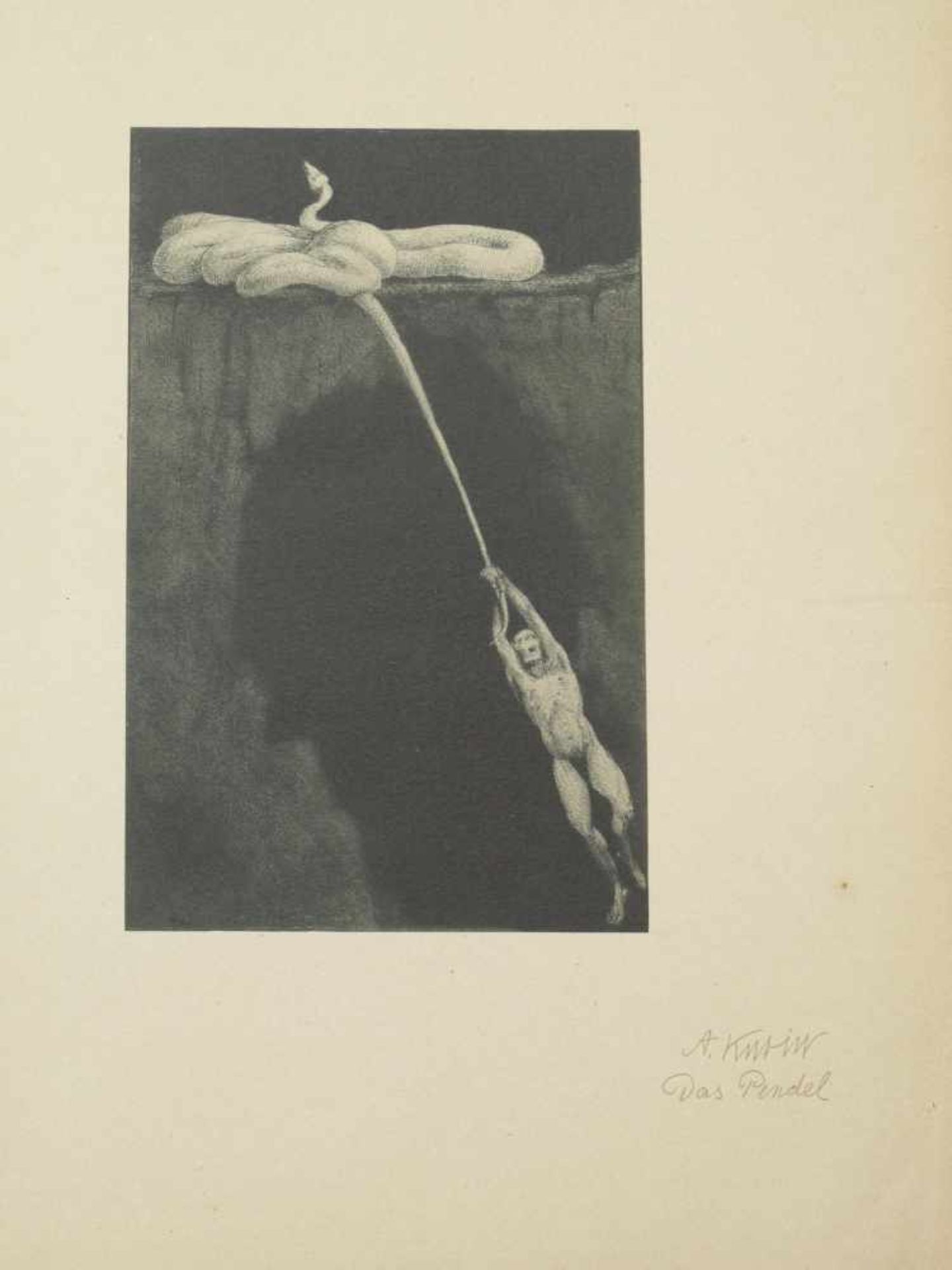 Kubin, Alfred (1877-1959) - Mappe Fünfzehn Facsimiledrucke München 1903Diese seltene und frühe - Bild 5 aus 17