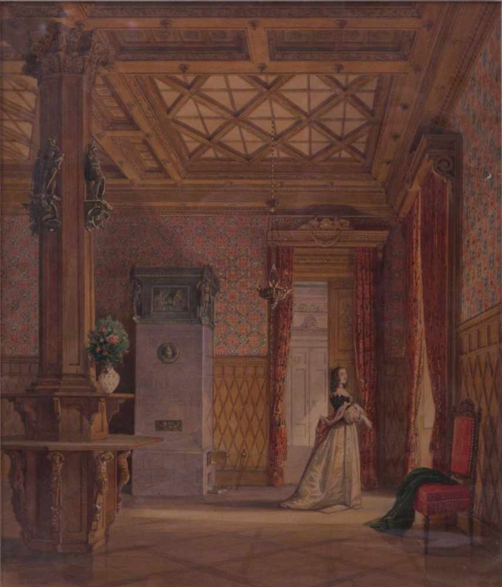 Gerhardt, Eduard (1813-1888) - Der Bernhardinen Saal im Palais des Grafen Schönborn 1846Wunderbare - Image 2 of 6