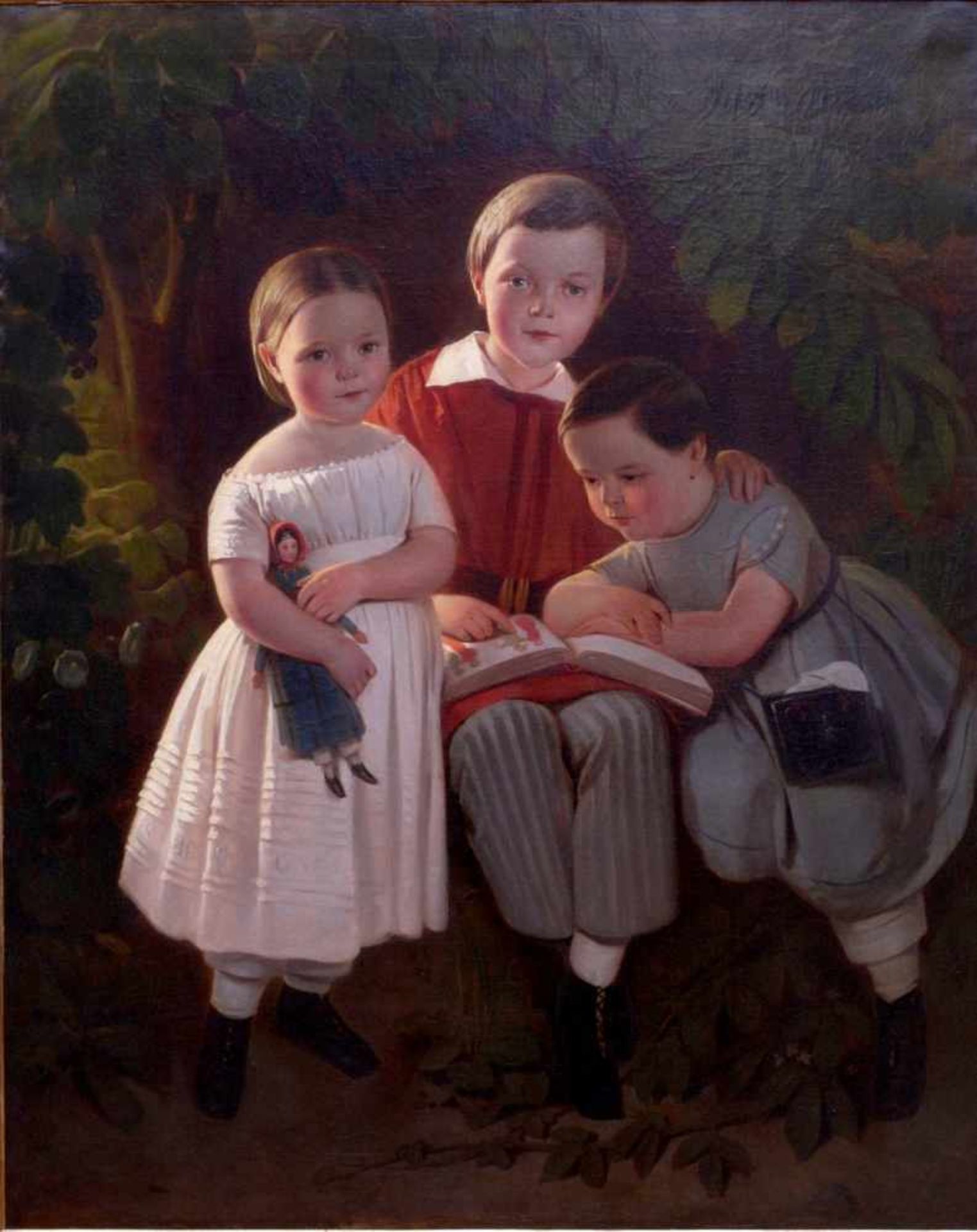 Karl Theodor von Piloty (1826-1886) - Portrait Familie Knauth in Leipzig 1849Großformatiges Portrait - Bild 2 aus 5