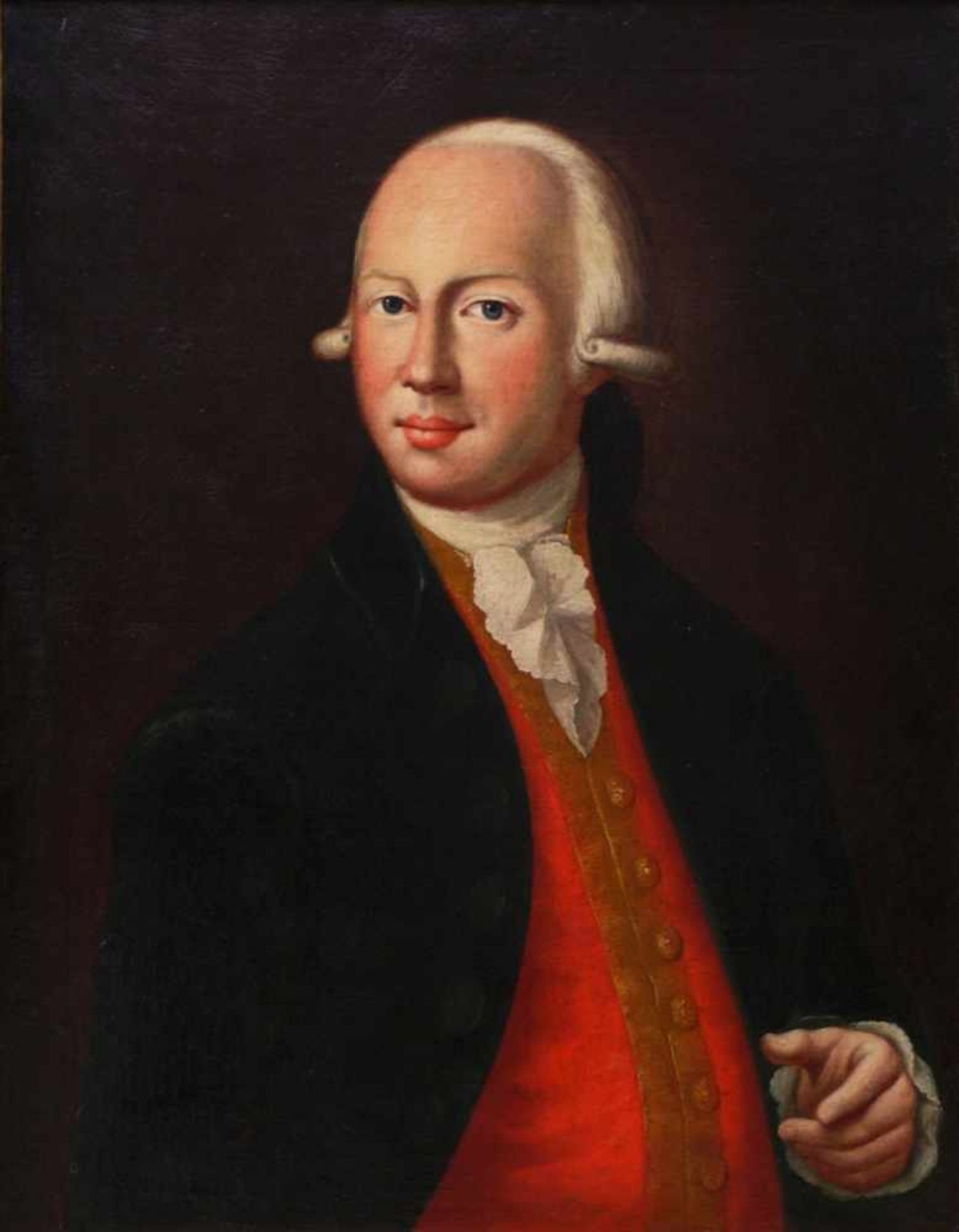 Ihle, Johann Eberhard (1727-1814) zugeschr. - Portrait des Nikolaus Christoph FleischauerHüftbild - Bild 2 aus 7