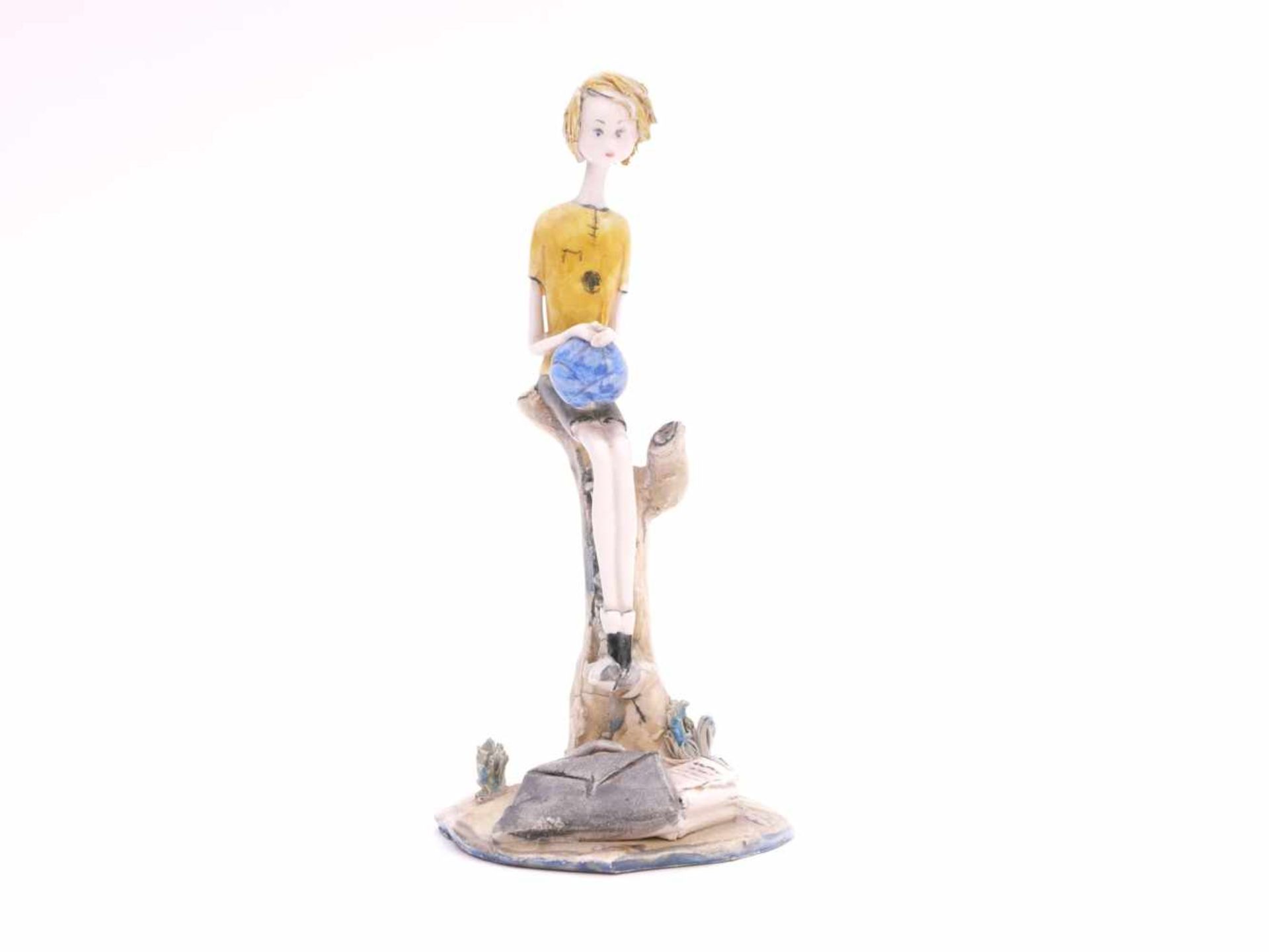 Moretto, Toni (1929-2011) - Lo Scricciolo Figurine FußballerKleine zarte Figurine aus der