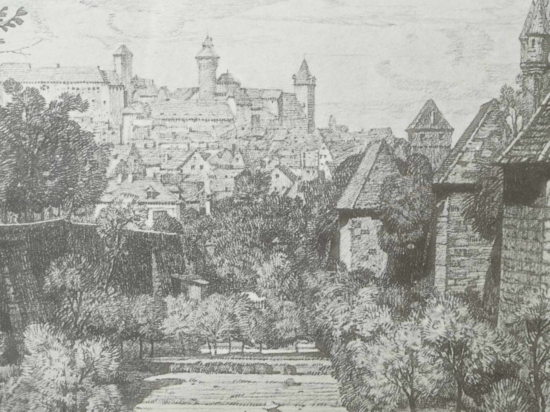 Selzer Carl (1872 -1939) - Vom Mohrentor Blick auf die Burg Lithografie 1913Blick durch den - Bild 5 aus 5