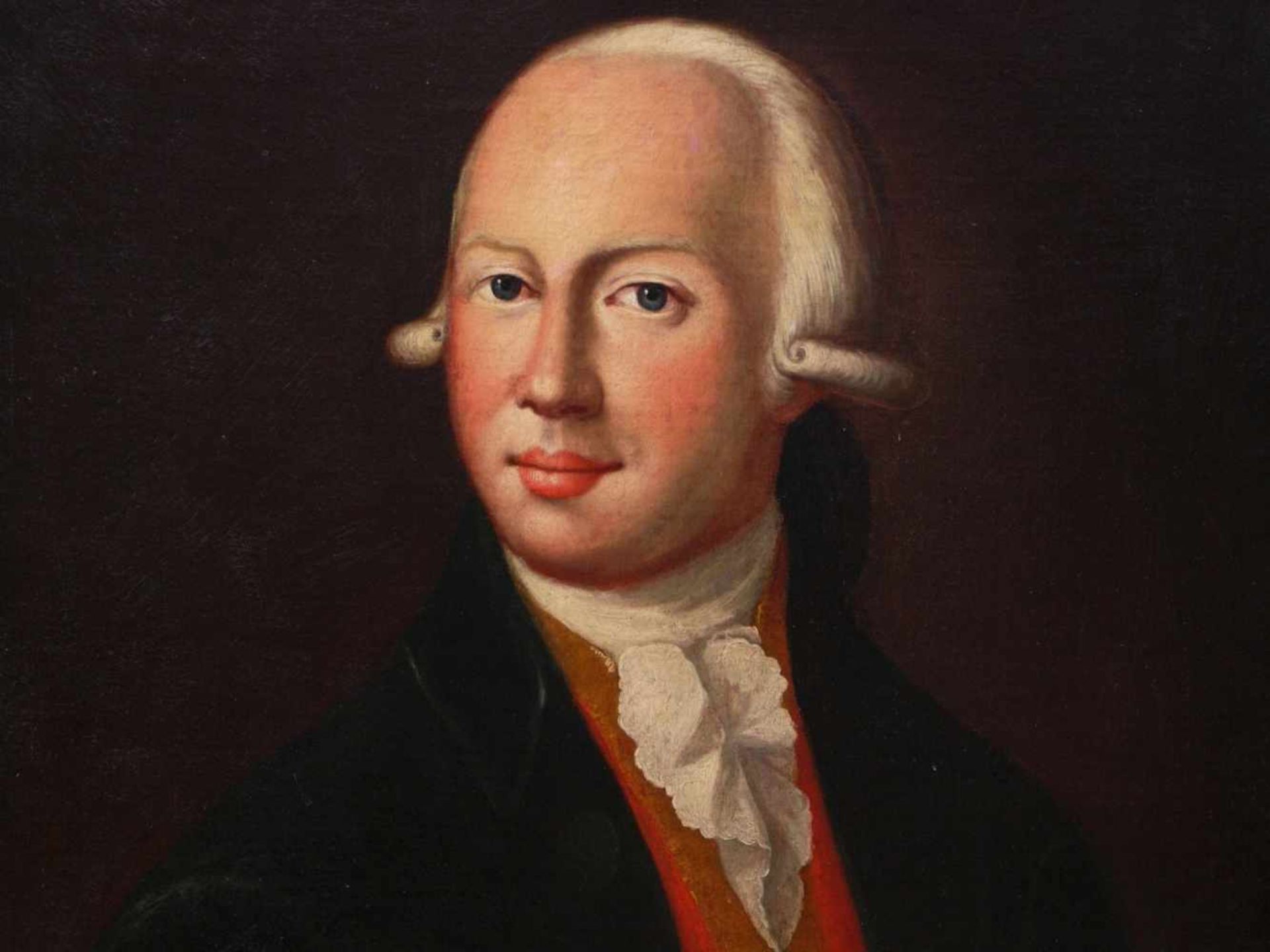 Ihle, Johann Eberhard (1727-1814) zugeschr. - Portrait des Nikolaus Christoph FleischauerHüftbild - Bild 3 aus 7