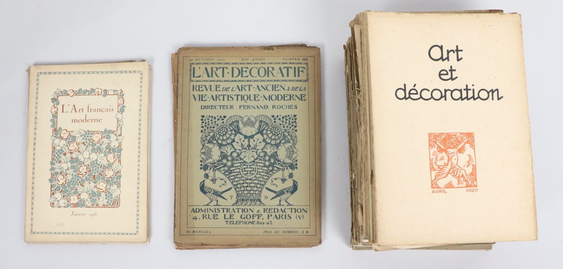 ART & DECORATION. - Ensemble de 33 revues dont 25 des années 1900 et 1910 et 8 des [...]
