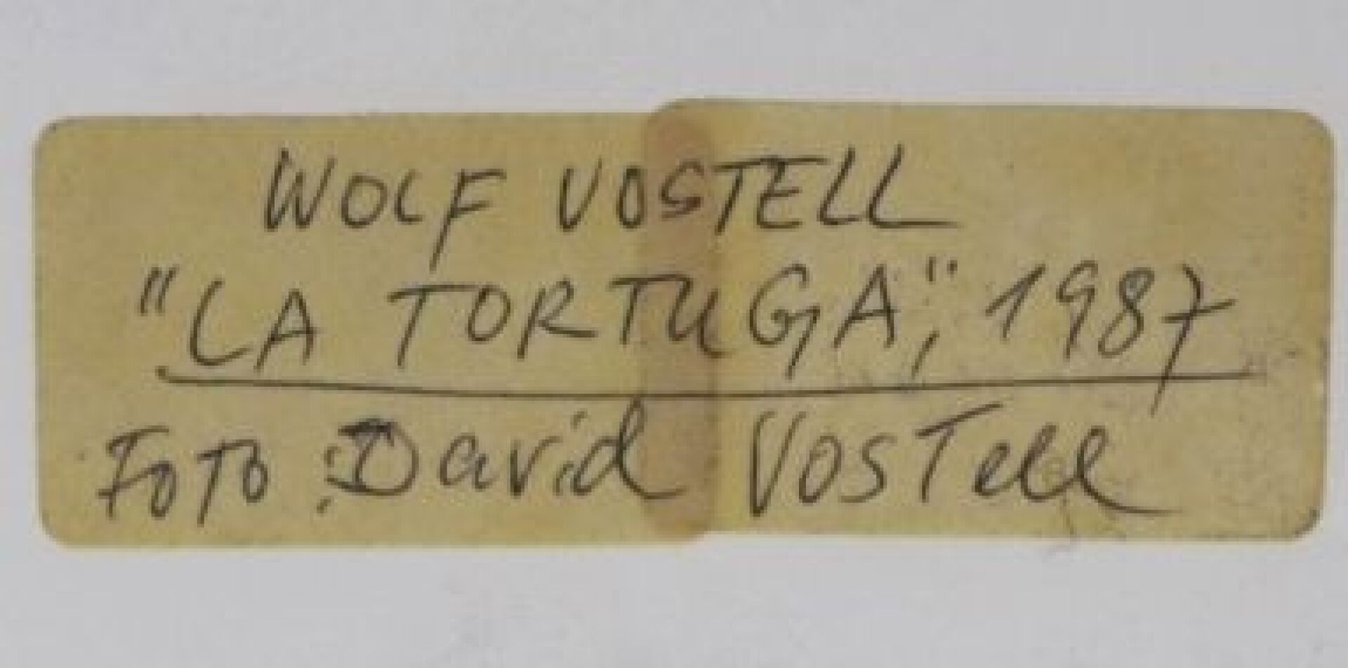 Wolf VOSTELL (1932-1998). - "La tortuga" - 1987. - Tirage argentique contrecollé [...] - Bild 18 aus 18