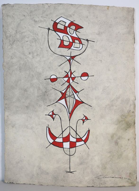 Solano CARDENAS (né 1964). - Composition géométrique - 2011. - Acrylique sur [...]