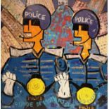 Jeantimir KCHAOUDOFF dit JEANTIMIR (1941-2017). - Police, 1977. - Huile sur [...]