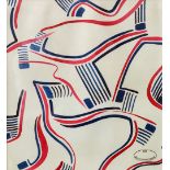 Raoul DUFY (1877-1953) pour Bianchini-Ferier. - Projet pour un tissu à motifs [...]