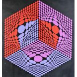 Victor VASARELY (1906-1997). - Hexa-tri-C 1984. - Sérigraphie originale signée en [...]