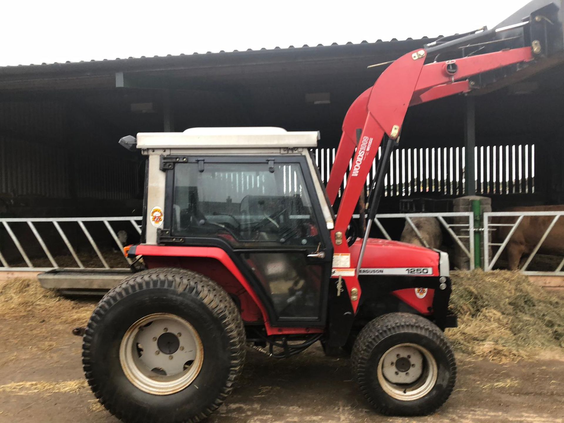 MASSEY FERGUSON 1250 COMPACT TRACTOR WITH FULL CAB AND FRONT LOADING SHOVEL *PLUS VAT* - Image 9 of 25