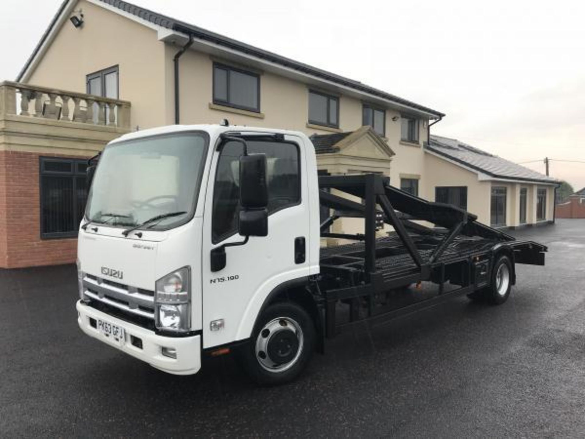 2013 ON 63 PLATE ISUZU N 75.190 7.5 TON CAR TRANSPORTER WITH LIFT UP DECK *PLUS VAT* - Image 2 of 20