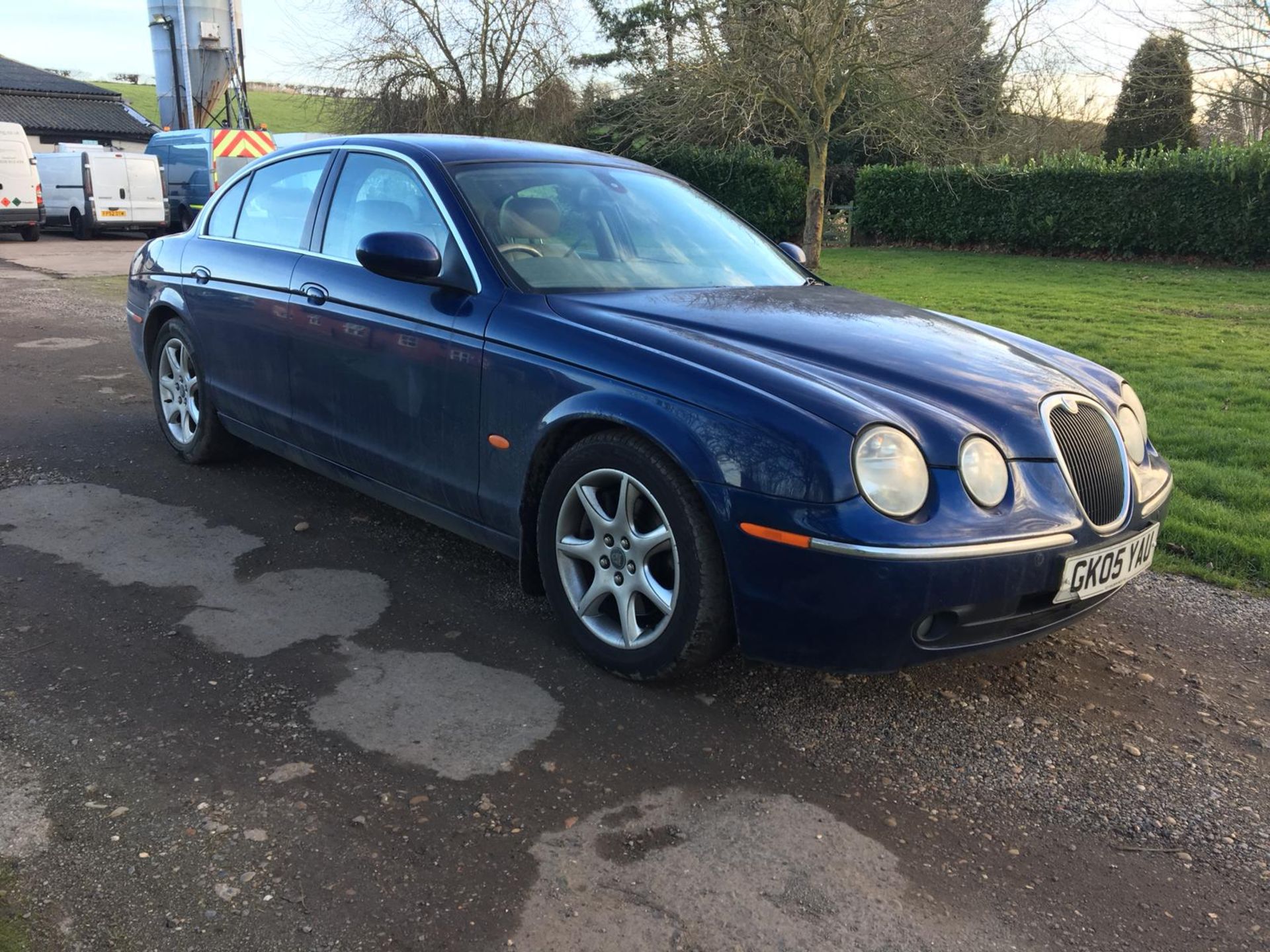 2005/05 REG JAGUAR S-TYPE SE DIESEL AUTO BLUE 4 DOOR SALOON, SHOWING 2 FORMER KEEPERS *NO VAT*