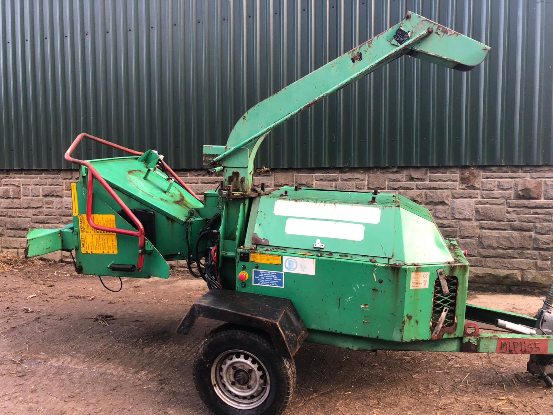 2002 LANDFORCE CHIP 235 WOOD CHIPPER SINGLE AXLE TOWABLE *PLUS VAT* - Image 2 of 18