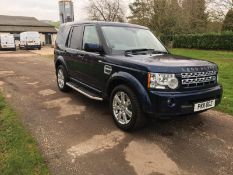 2011/11 REG LAND ROVER DISCOVERY SDV6 AUTOMATIC 245 COMMERCIAL 4X4, SHOWING 1 FORMER KEEPER *NO VAT*