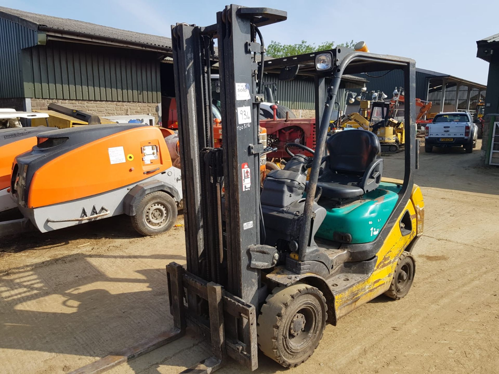 2006 KOMATSU FD18T-20R 1.8 TON TWIN MAST FORKLIFT WITH SIDE SHIFT *PLUS VAT*