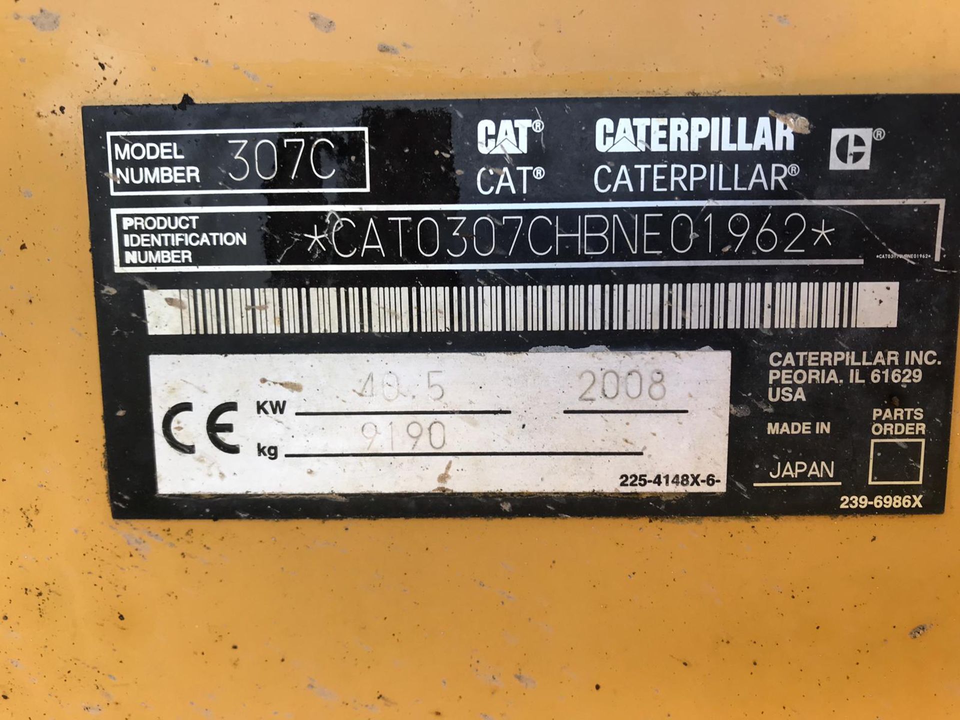 2008 CATERPILLAR 9.2 TON EXCAVATOR 307C, QUICK HITCH, C/W 2 BUCKETS, READY FOR WORK *PLUS VAT* - Bild 5 aus 15