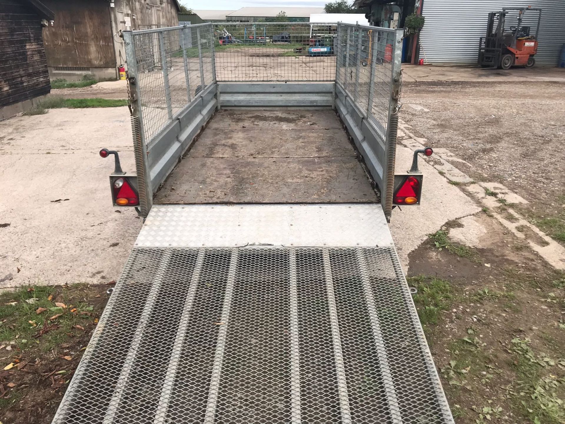 INDESPENSION TWIN AXLE CAGE TRAILER, REMOVABLE SIDES *PLUS VAT* - Image 6 of 7