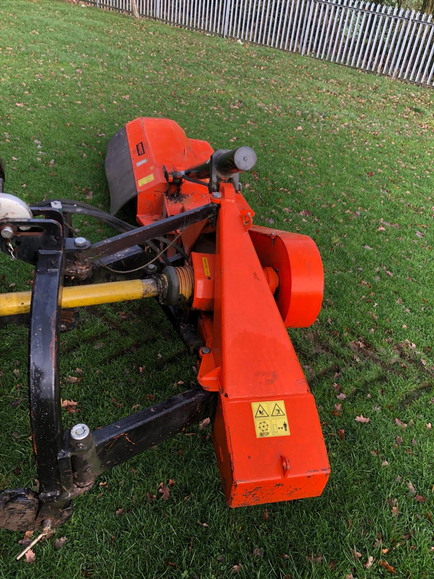 DS - 2012 PERFECT FRONT FLAIL FOR A TRACTOR ORANGE *PLUS VAT*   COLLECTION FROM PILSLEY, S45 NEAR - Bild 12 aus 12